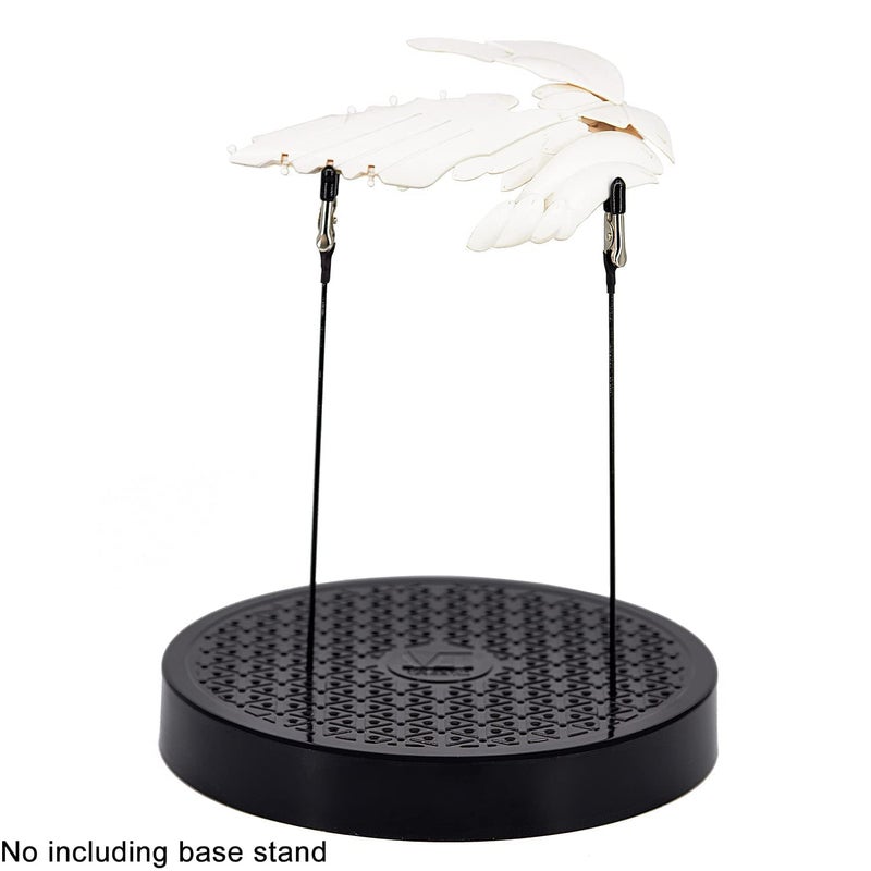 Yocoolfun 30 Pack Model Painting Alligator Clip Stick with Rubber Tips Modeling Tools,Metal Wire Clamps Long-Tailed Clasp for Hobby Modeling DIY Card Photo Memo for Airbrush Hobby Model Parts - Image 4